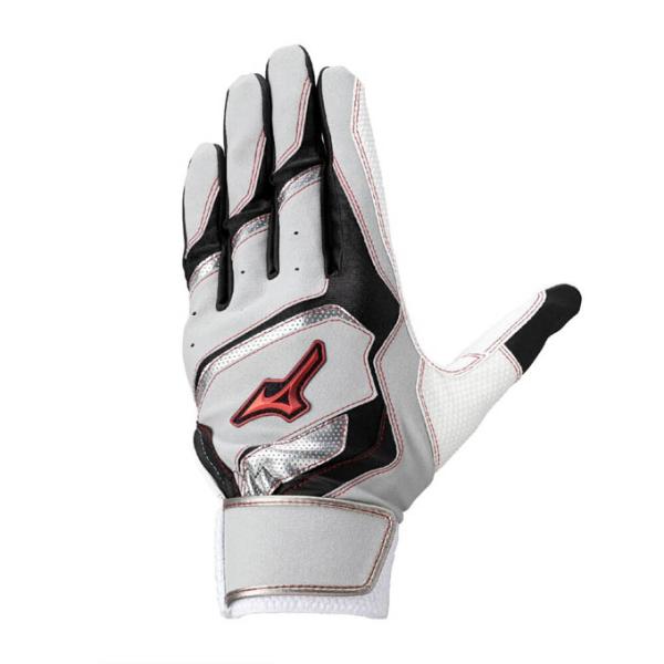 ミズノ MIZUNO 野球 メンズ レディース バッティング用手袋 ウィルドライブ レッド 両手用 ...