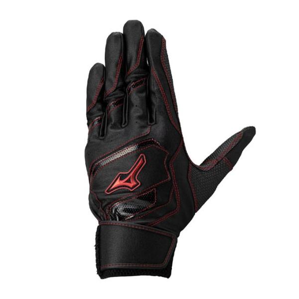ミズノ MIZUNO 野球 メンズ レディース バッティング用手袋 ウィルドライブ レッド 両手用 ...