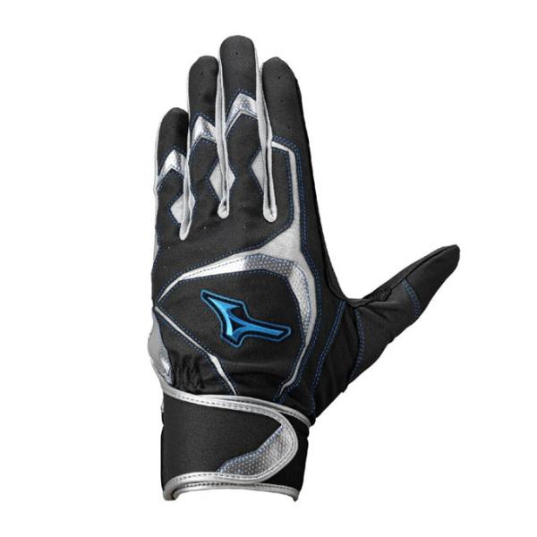 ミズノ MIZUNO 野球 ジュニア バッティング用手袋 ウィルドライブ ブルー 両手用 1EJEY...