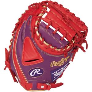 【人気商品】 ■ ローリングス rawlings 野球 軟式用グラブ HYPER TECH COLOR SYNC キャッチャー用 サイズ33 GR3HTC2AF PPL/SC パープル/スカーレット｜spopia