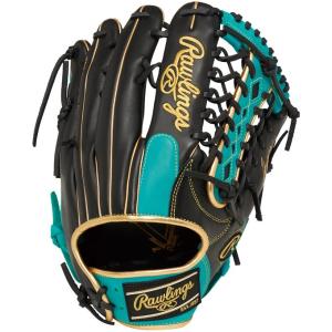 【人気商品】 ■ ローリングス rawlings 野球 軟式用グラブ HYPER TECH COLOR SYNC 外野手用 サイズ12.75 GR3HTCY719 B/MGRN ブラック/Mグリーン 【2023SS】｜spopia