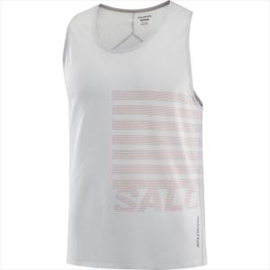 SALOMON サロモン ノースリーブ タンクトップ Tシャツ SENSE AERO SINGLET GFX M LC2189300 メンズ G.Violet/L.MAHOGANY メンズ トレイルランニング トレラン｜sports-diary