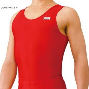 SASAKI ササキスポーツ 体操 ジムシャツ ＃600 ファイヤーレッドFIR｜sports-diary
