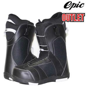 アウトレット 訳あり 値下げ スノーボード ブーツ エピック EPIC SNOWBOARD BOOTS Black White｜sports-ex