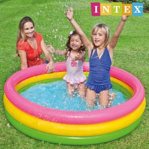 インテックス プール INTEX サンセットグロープール U-5197 57422 147×33cm ビニールプール 家庭用プール キッズ 子供｜sports-ex