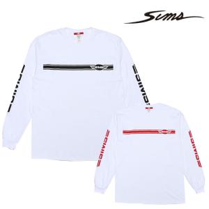 シムススケートスタイル SIMS SKATE STYLES STRIPE LOGO LONG SLEEVE T-SHIRTS SCI-1810LS-T01 スケートスタイル 長袖Tシャツ｜sports-ex