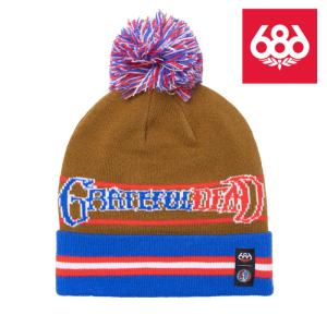 シックスエイトシックス ビーニー 22-23 686 GRATEFUL DEAD KNIT BEANIE Electric Blue ニットキャップ 帽子 スノーボード 日本正規品