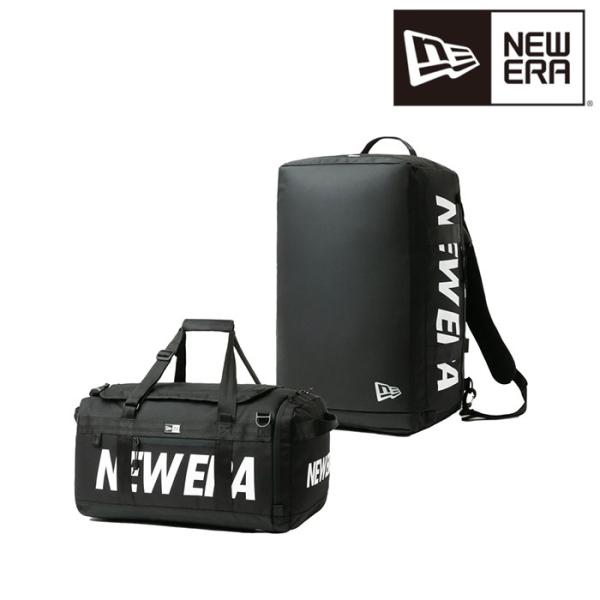 ニューエラ NEW ERA クラブ ダッフルバッグ 50L 2ウェイ プリントロゴ ブラック バック...