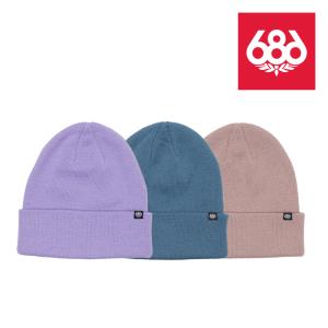 スノーボード ビーニー シックスエイトシックス 686 STANDARD ROLL UP BEANIE (3-Pack) Dusty Pastal KCRBNE04P 3枚セット ニットキャップ 23-24 日本正規品｜sports-ex