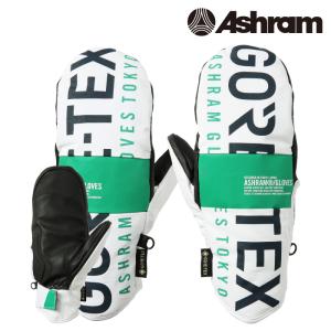 スノーボード スキー グローブ アシュラム ASHRAM PROFILE LOGO MITT White ミット ミトン 手袋 23-24 日本正規品｜sports-ex