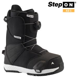 スノーボード ブーツ バートン ステップオン BURTON KIDS' ZIPLINE STEP ON Black ジップライン YOUTH キッズ 子供 BOAフィットシステム 23-24 日本正規品｜sports-ex