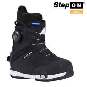 スノーボード ブーツ バートン ステップオン BURTON KIDS' GROM STEP ON Black グロム YOUTH キッズ 子供 BOAフィットシステム 23-24 日本正規品｜sports-ex