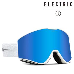 スノーボード スキー ゴーグル エレクトリック ELECTRIC KLEVELAND II Matte White Nuron/Moss Blue 24K2M 23-24 日本正規品｜sports-ex