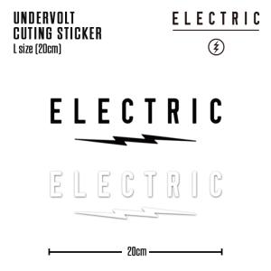 ネコポス発送 日本正規品 エレクトリック ステッカー ELECTRIC UNDERVOLT CUTING STICKER Lサイズ アンダーボルト カッティング シール 釣り スノーボード 2024｜SportsExpress