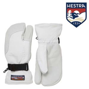 スノーボード スキー グローブ ヘストラ HESTRA 3-Finger Full Leather Off White 30872 手袋 23-24 日本正規品｜sports-ex