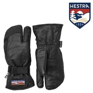 スノーボード スキー グローブ ヘストラ HESTRA 3-Finger GTX Full Leather Black 33882 手袋 23-24 日本正規品｜sports-ex