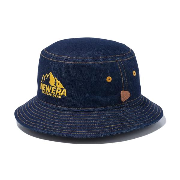 ニューエラ NEW ERA アドベンチャーライト Washed Denim マウンテンロゴ デニム ...