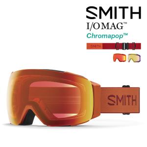 スノーボード ゴーグル スミス SMITH I/O MAG Carnelian/CP Everyday Red Mirror/CP Storm Yellow Flash Chrome Pop Early MODEL 23-24 日本正規品｜sports-ex