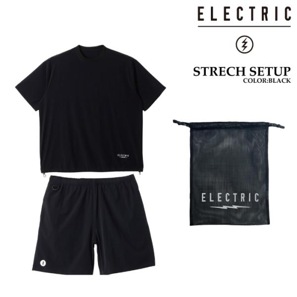 日本正規品 Tシャツ ハーフパンツ エレクトリック ELECTRIC STRECH SETUP Bl...