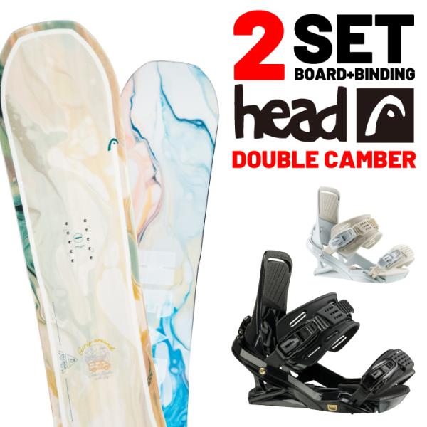 日本正規品 取付可能 スノーボード ビンディング 2点セット ヘッド HEAD GIRLS AROU...