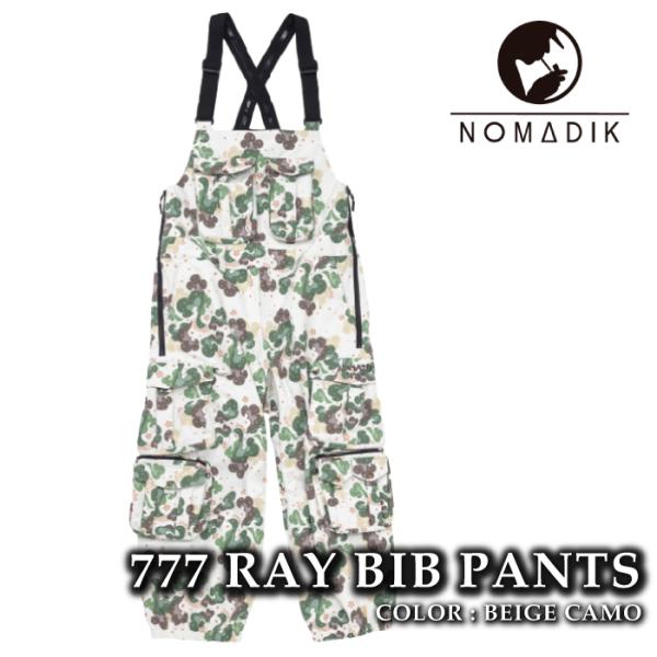 日本正規品 スノーボード ウェア ビブパンツ ノマディック NOMADIK 777 RAY BIB ...