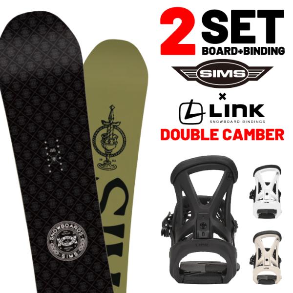 日本正規品 取付可能 スノーボード ビンディング 2点セット シムス SIMS JOKER Blac...