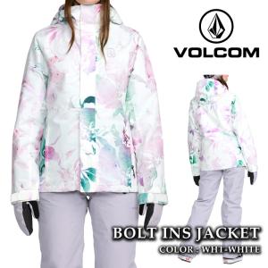 VOLCOM レディース スノボウェア ACT INS JACKET 緑 M VOLCOM