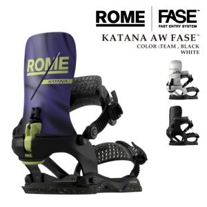 日本正規品 スノーボード ビンディング ローム ROME SDS KATANA AW FASE Black・White・Team カタナ アシムラップ フェイズ バインディング26-27｜SportsExpress