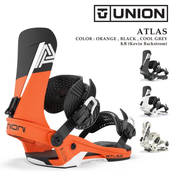 日本正規品 スノーボード ビンディング ユニオン UNION ATLAS Black・Orange・...