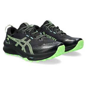 asics アシックス GEL-Trabuco 12 GTX ランニングシューズ 1011B801-001(BLACK/ILLUMINATE GREEN)｜sports-farm