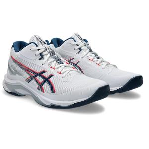 asics アシックス NETBURNER BALLISTIC FF MT 4 バレーボールシューズ 1053A071-101(White/Mako Blue)