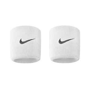 【ネコポス対応】NIKE ナイキ スウッシュ リストバンド（2個セット） バスケットアクセサリー・リストバンド BN2095-101(ホワイト/ブラック)｜sports-farm