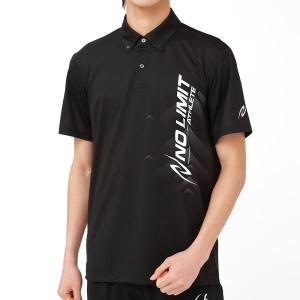 【ネコポス対応】NISHI(ニシ・スポーツ) グラフィックライトポロシャツ ランニングシャツ 2811A300-001(ブラック)｜sports-farm