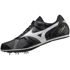 ミズノ MIZUNO  フィールドジオ LJ-C 陸上スパイク U1GA204052(ブラック×ホワイト×ゴールド) ２4SSモデル！！｜sports-farm