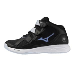 MIZUNO ミズノ ウエーブルミナスBELT WIDE(バレーボール) バレーボールシューズ V1GC268552(ブラック×ブルー×ホワイト)