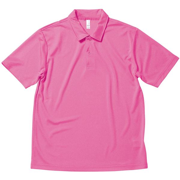 BONMAX ボンマックス  男女兼用 Tシャツ  ドライポロメッシュ MS3107 ピンク