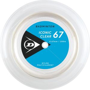 DUNLOP ダンロップテニス バドミントンストリング ICONIC CLEAR 67 アイコニック・クリア 67 200m DBST00004 ホワイト｜sports-lab