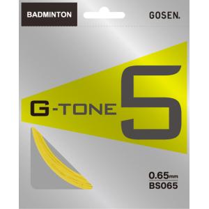 GOSEN ゴーセン バドミントン ガット G−TONE 5 イエロー BS065Y｜sports-lab