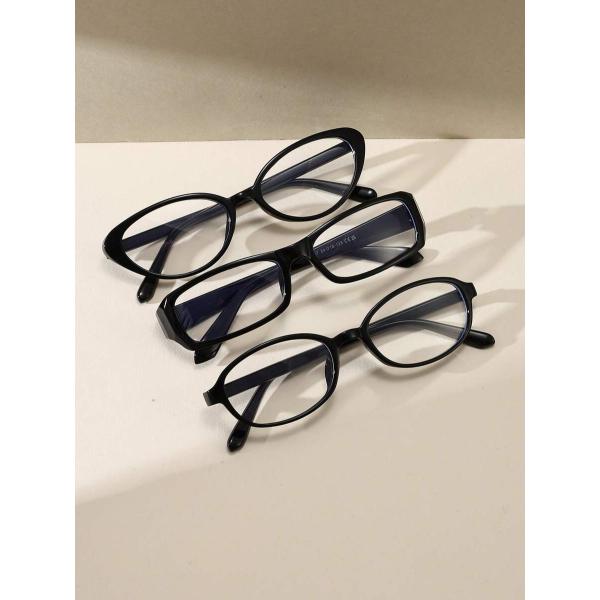 アクセサリー レディース アイアクセサリー 男女兼用 3個セット メガネ、ユニセックス スクエア キ...