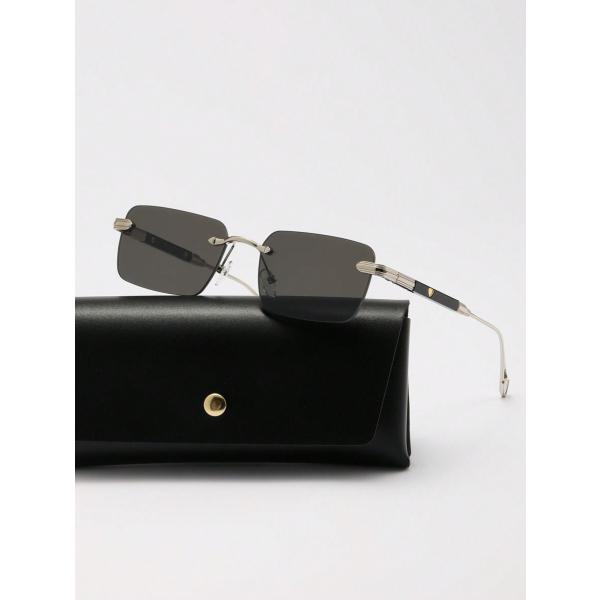 アクセサリー メンズ アイアクセサリー 1個 メンズ リムレス トラベルサングラス、ハート柄金属脚、...