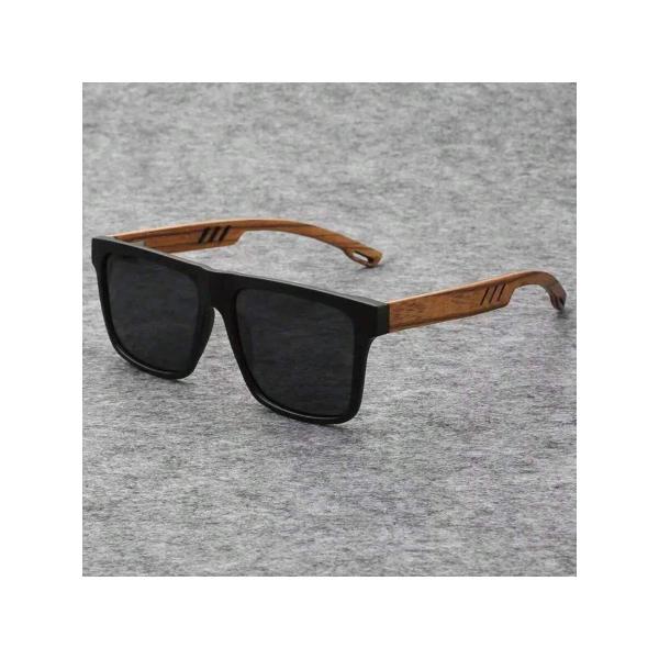 アクセサリー メンズ アイアクセサリー 1個 メンズ ファッショナブル ブラック 四角 木製ファッシ...