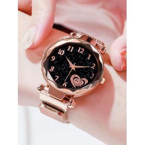 腕時計 レディース クォーツ 1個 ファッショナブルで汎用性の高い レディースクォーツ腕時計、個性的なダイヤモンドカット円形文字盤