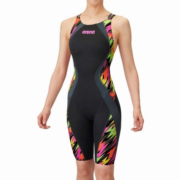 【30%OFF】アリーナ 競泳水着 AS5SRC23L BKYL サイズ女L レーシングワンピースス...