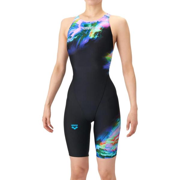 アリーナ 競泳水着 AS6SRC70L BKBL サイズ女M ハーフスパッツ WA承認 2026年モ...