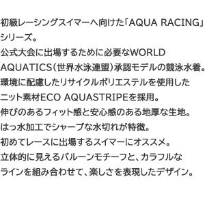 アリーナ 競泳水着 AS6FRC82L BKR...の詳細画像4