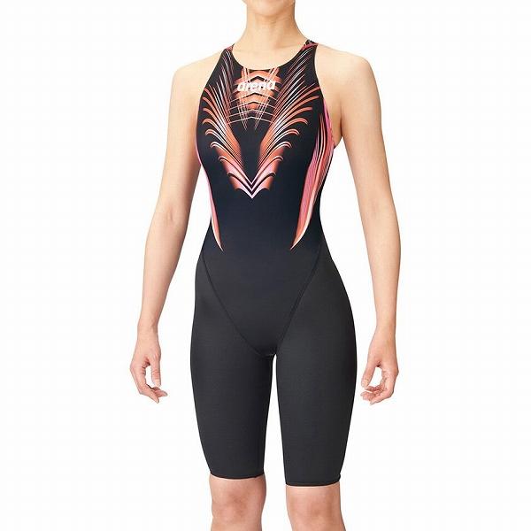 【40%OFF】アリーナ 競泳水着 ARN2040W BKRD サイズ女M ハーフスパッツ（クロスバ...