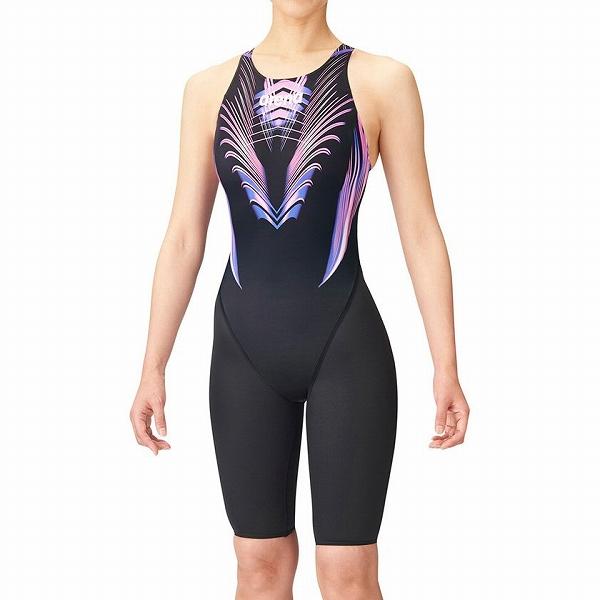 【40%OFF】アリーナ 競泳水着 ARN2040W BKPL サイズ女M ハーフスパッツ（クロスバ...