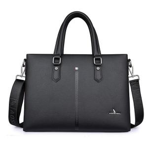 モモ MOMO ブリーフケース ビジネスバッグ ブラック 黒 エンボス加工