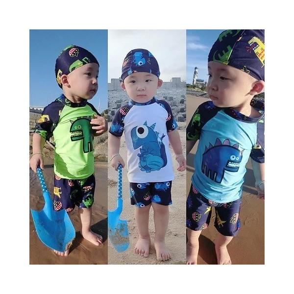 ベビー水着 男の子 水着 男の子 キッズ 水着 男の子 セパレート 子供 水着 男の子 水着 ラッシ...