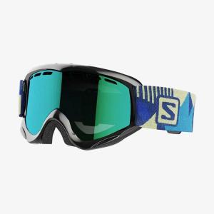 SALOMON(サロモン) L41542900 JUKE BLACK/GREEN SOLAR キッズ ジュニア スノーゴーグル｜sports